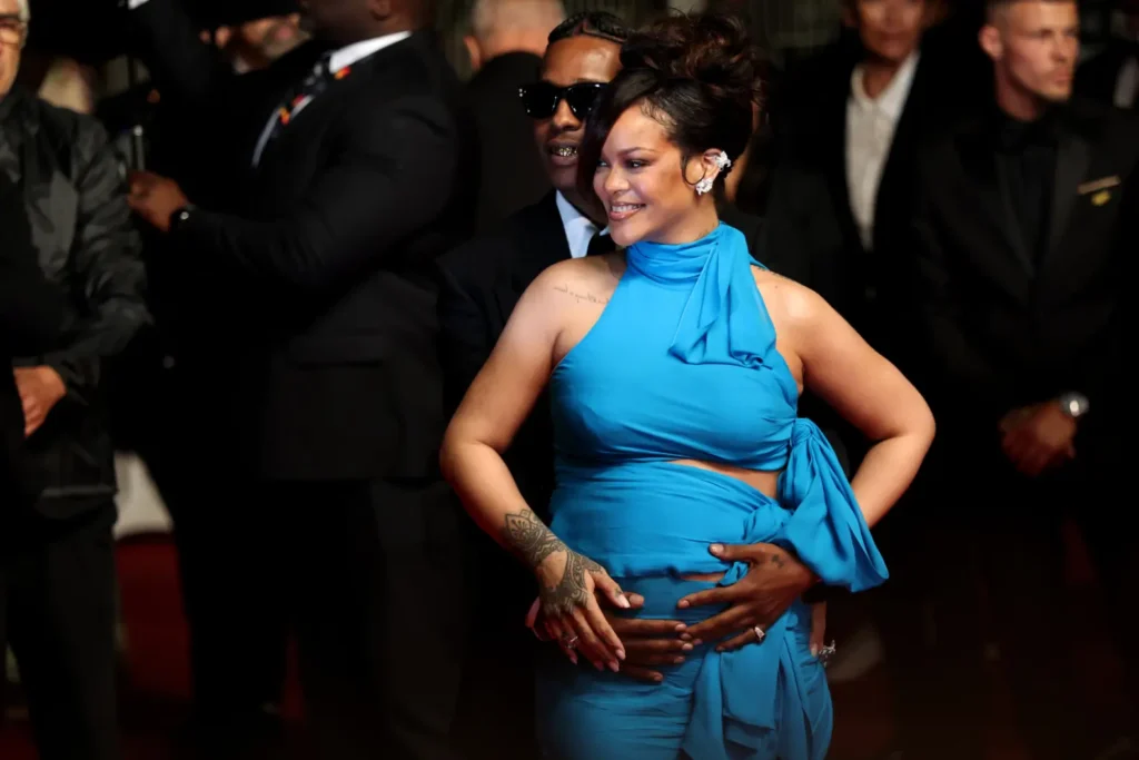 A$AP Rocky and Rihanna before baby Rocki's Delivery