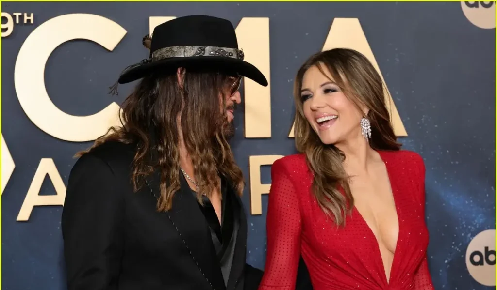 Elizabeth Hurley and Billy Ray Cyrus Sport Sizzling Coordinating Looks on Their 2025 CMA Awards Date Night