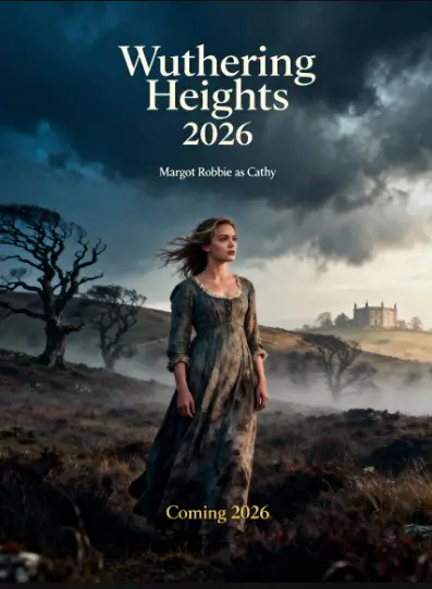 Margot Robbie in Wuthering Heights 2026.