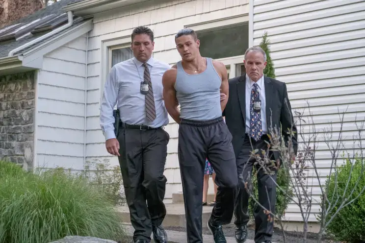 Spencer Lofranco playing John Gotti Jr. in “Gotti.”