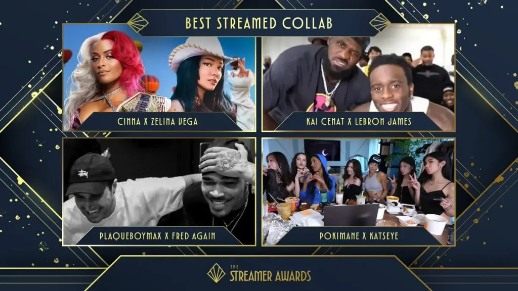 The Streamer Awards @StreamerAwards - Announcing your nominees for Best Streamed Collab!. Credit: x.com