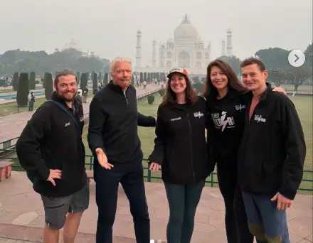 Richard Branson in India for the Strive Challenge.