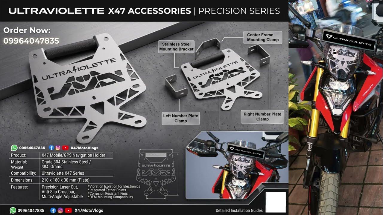 Ultraviolette X47 Mobile Mount Bracket | X47 Desert Wing GPS Navigation & Dashcam Mounting Bracket